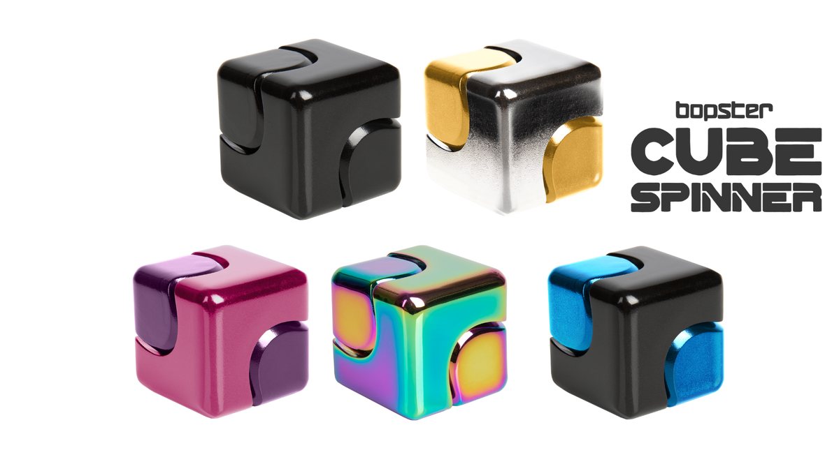 bopster anodized fidget cube spinner color line-up