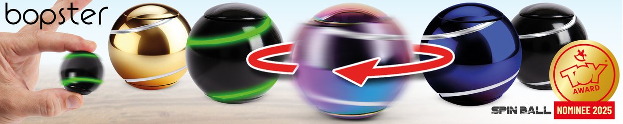 bopster spin ball fidget spinner in five anodized colors