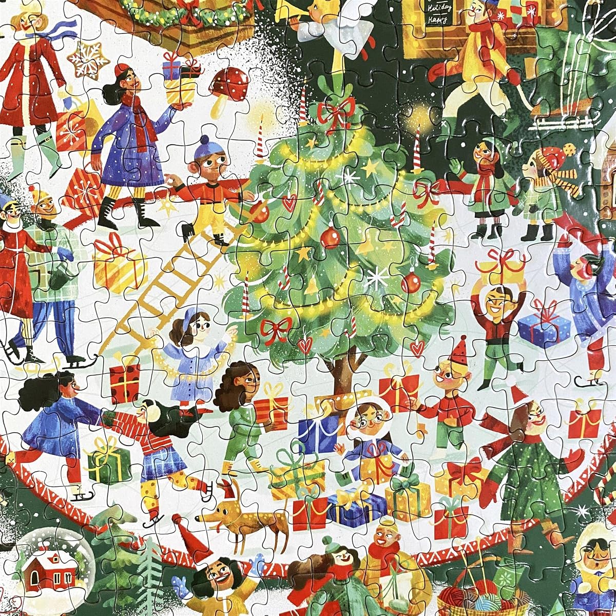 bopster Illustrated Christmas Puzzle — 1000 Pieces up close
