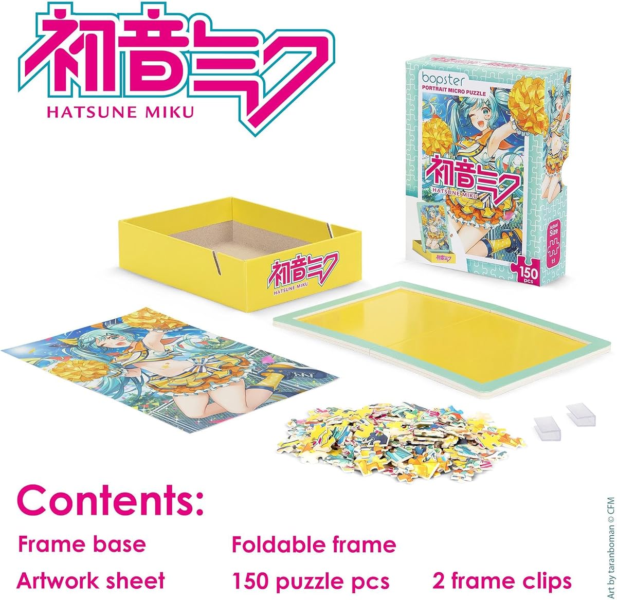 bopster Hatsune Miku Cheerleader Micro Puzzle — 150 Pieces held in the hand