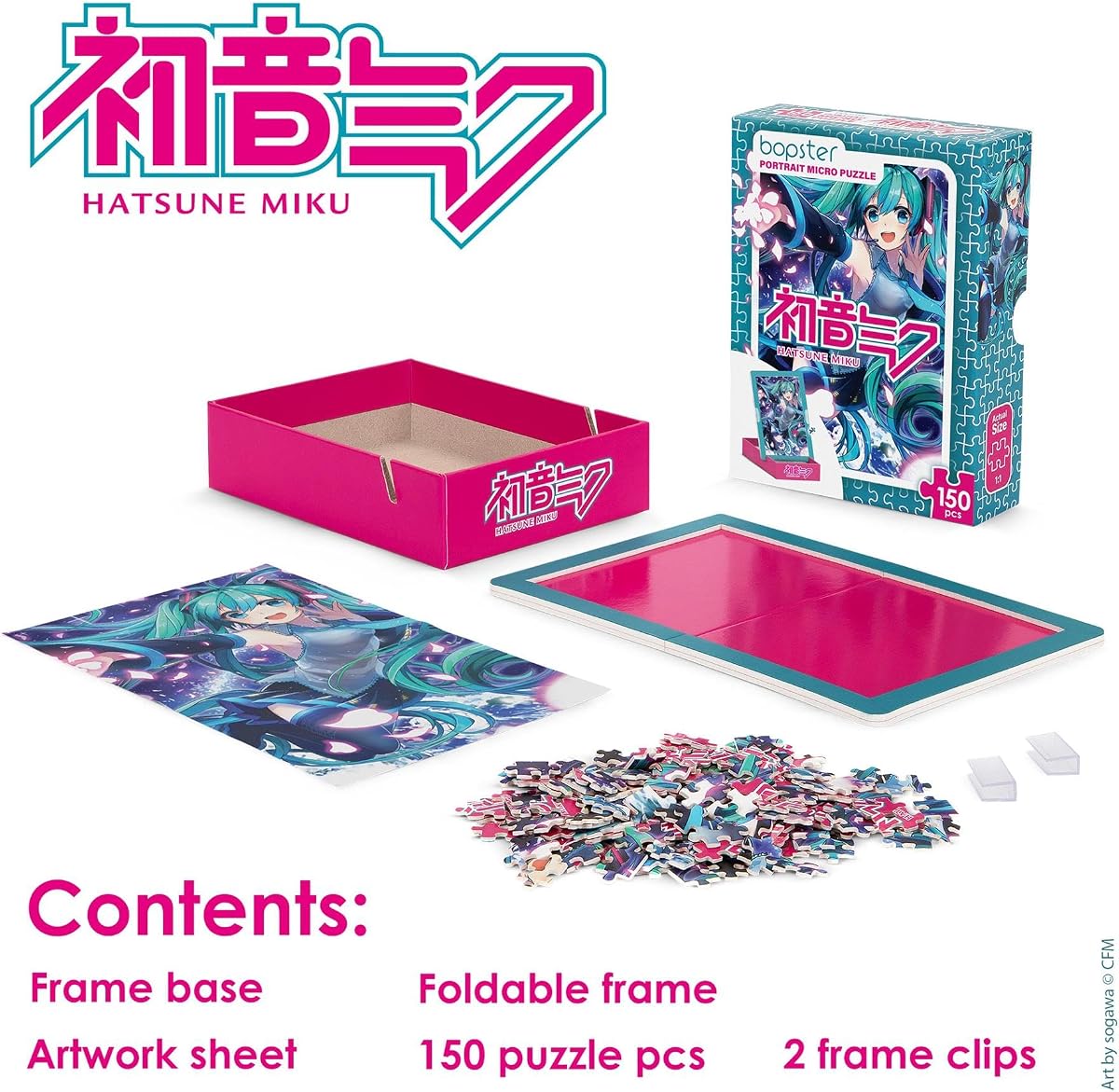 bopster Hatsune Miku Singer Micro Puzzle — 150 Pieces held in the hand