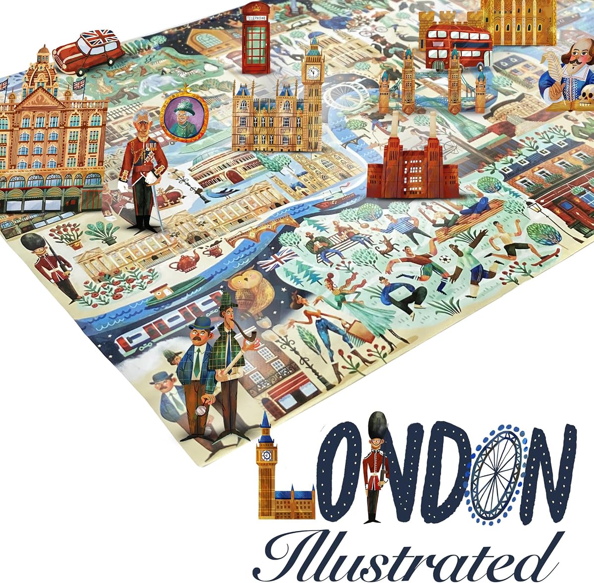 bopster Illustrated London Puzzle — 1000 Pieces from the side