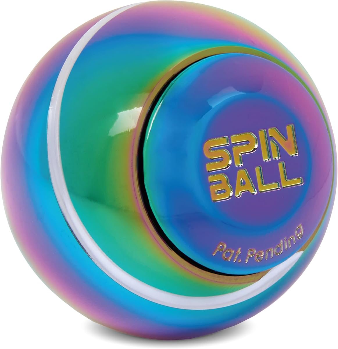 bopster Metal Spin Ball Fidget Spinner held in the hand
