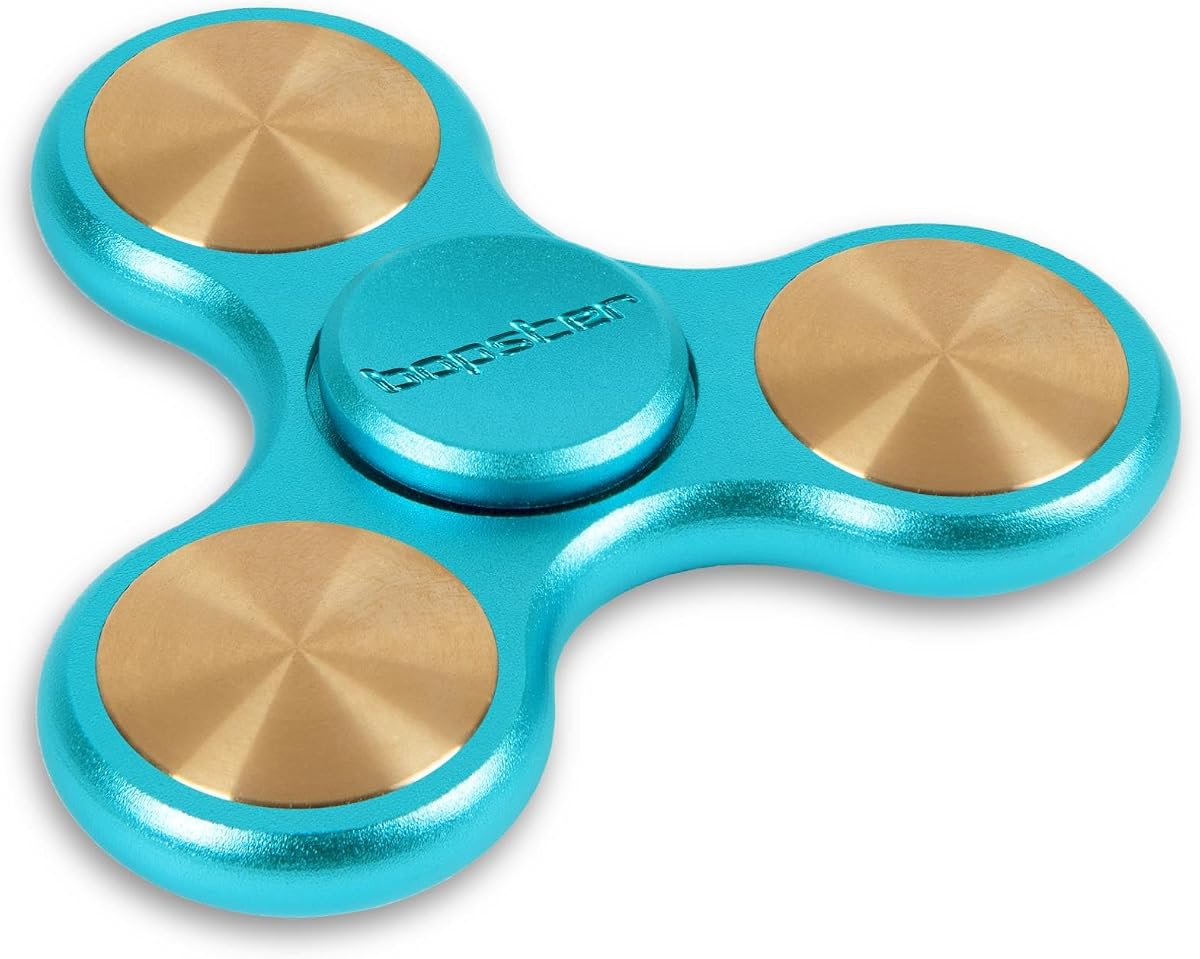 bopster Metal Tri Fidget Spinner up close