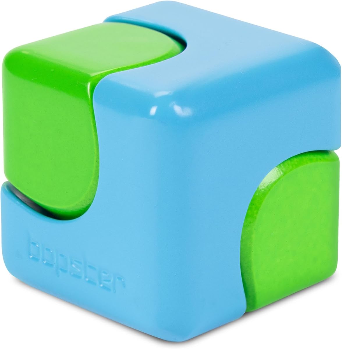 bopster Neon Cube Spinner held in the hand